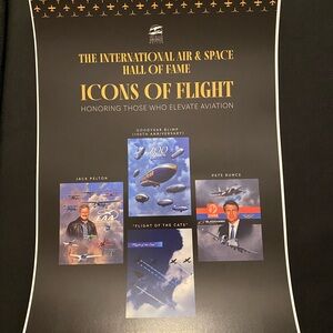 Icons of Flight Poster air space hall of fame Goodyear blimp 100th anniversary